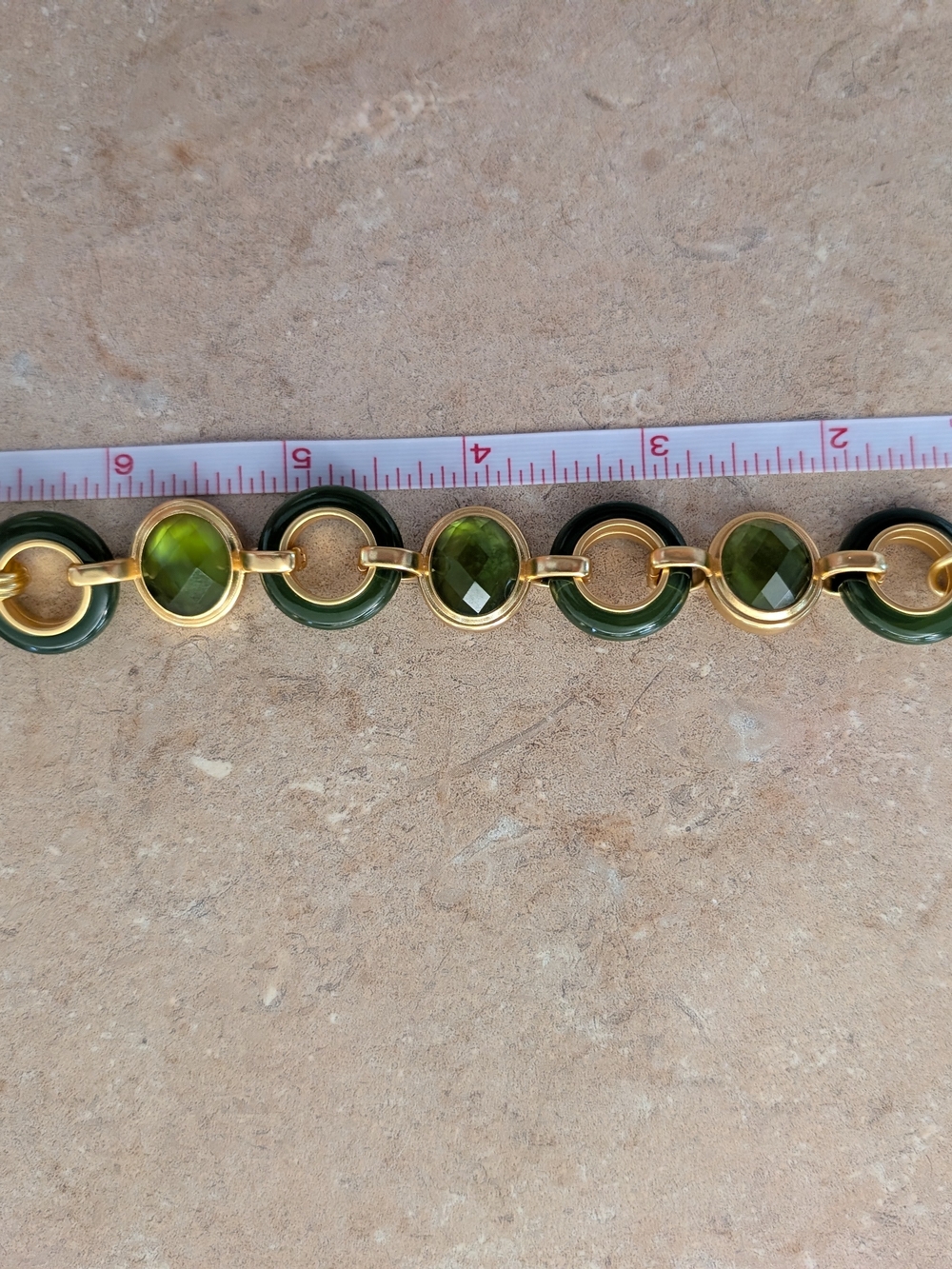 NWT Julie Vos "Carnaby" Stone Bracelet In Palmetto Green - Picture 4 of 6